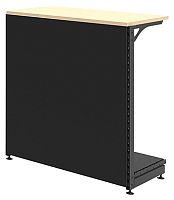 Модуль кассового стеллажа прямой с эконом панелью и надставкой CRYSPI (L=1000, H=1150, G=470, N-DB 21471510