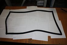 Уплотнение двери #3 для холодильника барного т.м. EQTA серии BRG, мод. BRG93