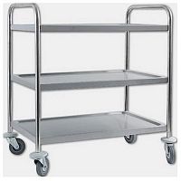 Тележка сервировочная с тремя полками Starfood YC103