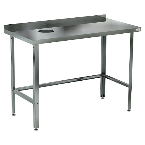 Стол для сбора пищевых отходов с бортом Кобор СРОБ-120/60 Л/П