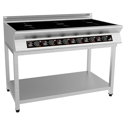 Плита индукционная на открытой подставке 6 конфорок Кобор I9-6S