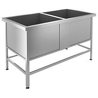 Ванна моечная CRYSPI ВМЦ S 2 (L=1050, S=530, H=870, G=300)