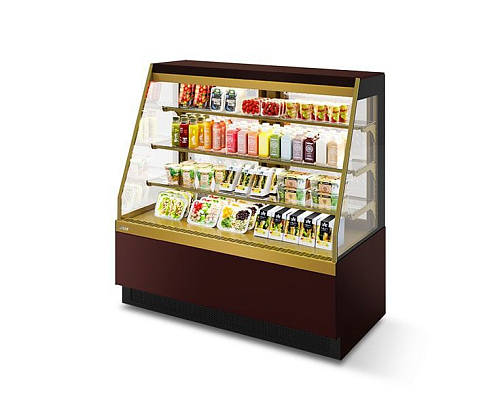 Витрина кондитерская Chilz VETE KUB OFT 130 шоколад/золотой глянец