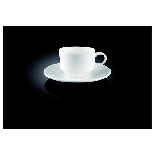 Кофейная пара 140 мл. штабелир. Wilmax /6/48/