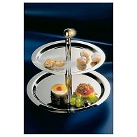 Этажерка 2-х ярусная d=32/38 см. нерж. APS /1/