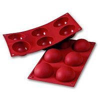 Форма силиконовая для заморозки и выпечки "Полусфера" 6 порц. d=70 мм, h=35 мм. (SF002/N)