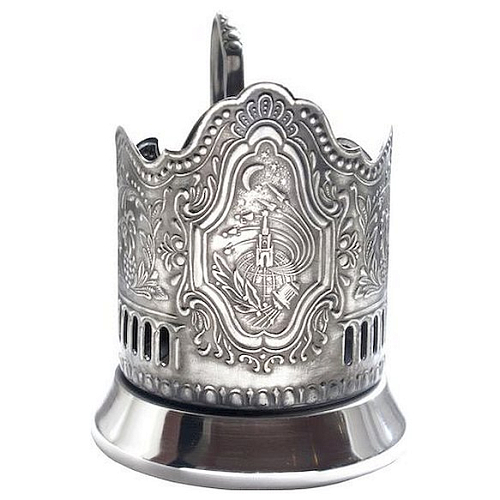 Подстаканник никелир. с чернью Космос /1/