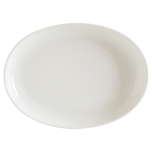 Блюдо овальное 370*240 мм. 2880 мл. с бортом Белый, форма Потт Bonna /1/6/ ОСЕНЬ