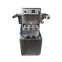 Полуавтоматический запайщик лотков Hualian Machinery HVT-550M/6 (нерж., СКИН)