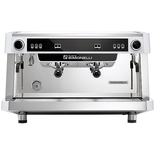 Кофемашина рожковая полуавтоматическая Nuova Simonelli Nuova Aurelia SEM 2Gr S 220V white+high groups+Group Display+Double wall steam wand+Led