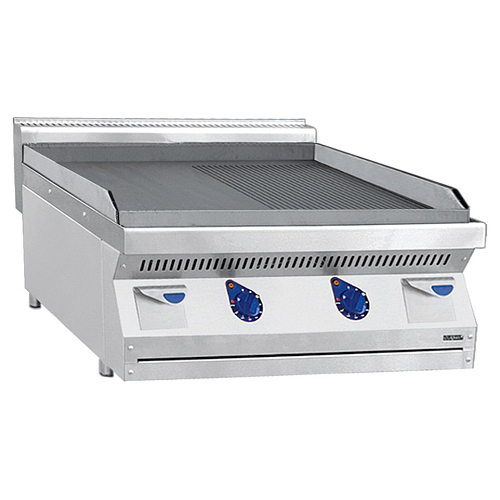 Поверхность жарочная Abat АКО-80/1Н-С-00 (1/2 поверхность гладкая - 1/2 поверхность рифленая)