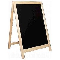Штендер меловой односторонний 570*850 мм. светлое дерево /1/