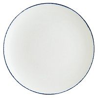 Тарелка d=230 мм. Ретро синий край, форма Гурмэ /1/12/