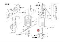 Трубка бойлера 940064008 (впускная) для кофемашины т.м. La Cimbali серии Q10