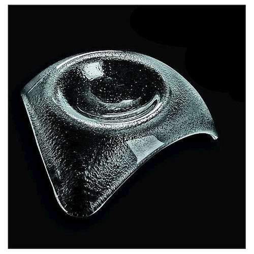 Салатник 120*120 мм. для сервировки прозрачное стекло 3D /6/60/