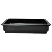 Гастроемкость 1/2 h=65 фарфор черная /1/