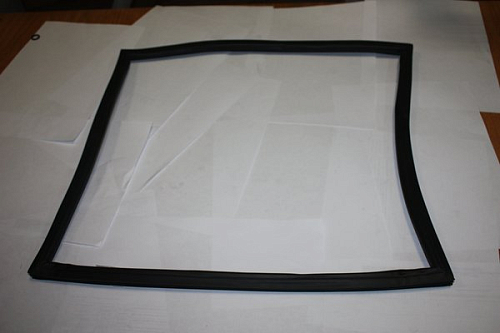 Уплотнение двери #3 для холодильника барного т.м. EQTA серии BRG, мод. BRG49