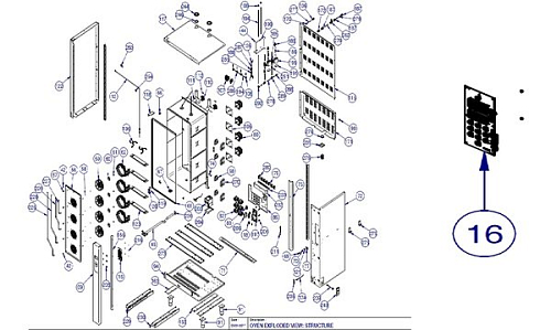 Плата электрическая 020SCH0005 для печи пароконвекционной т.м. Vortmax, серии VSI
