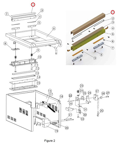 Лента тефлоновая Z-EHVC-260T1A-2-1 д/маш. вак. упак. камерного типа серии EHVC-260T/1A (JDZ-260/PD)