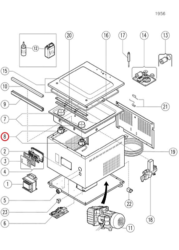 Поршни 1604127 в компл. из 2 шт. д/машины вакуумной упаковки камерного типа т.м. Vortmax, серии VM