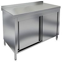 Стол закрытый с дверцами-купе с бортом HICOLD НСЗК-14/7Б