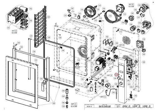 Пластина версии "D" RC01946000 для пароконвектомата серии EFM