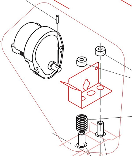 Мотор-редуктор в комплекте C26746 для льдогенератора т.м. BREMA серии IMF