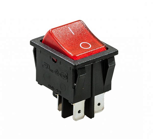 Выключатель сетевой КС02 (красный) для холодильного шкафа ШХ-1.4