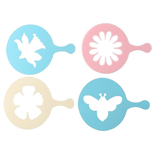 Декоратор для капучино и пирожных набор 4 шт. CANDY /1/