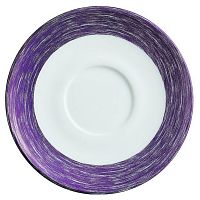 Блюдце d=140 мм. сиреневый край Браш /6/