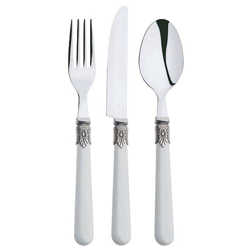 Ложка чайная Майя 18/0 1,2 мм 14,6 см. слоновая кость Abert /12/