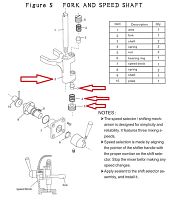 Вилка в сборе F5-(2-5) для миксера планетарного т.м. EKSI модели EJ-10BF