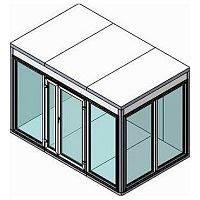 Камера холодильная Polair КХН-2,94 (стеклянный блок двухстворчатой дверью)