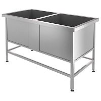 Ванна моечная CRYSPI ВМН Э 2 (L=1200, S=630, H=850-870, G=400)