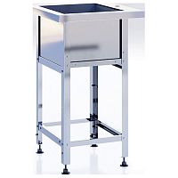 Ванна моечная CRYSPI ВМЦН S 1 (L=530, S=530, H=850-870, G=300, 400х400)