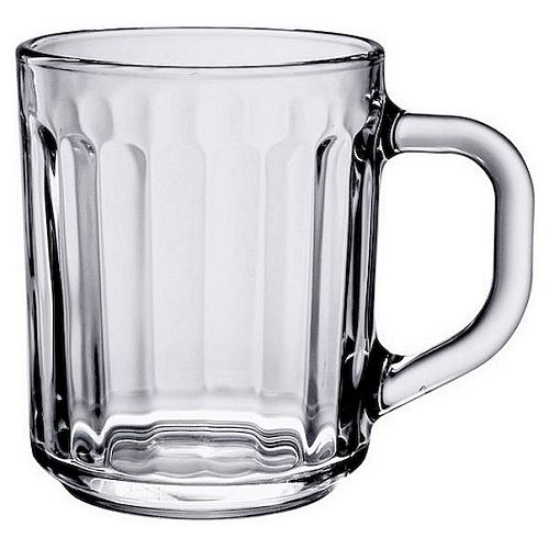 Кружка 275 мл. d=70, h=90 мм прозрач. Ретро /20/1320/
