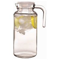 Кувшин 1,3 л. с прозрачн. пласт. крышкой Бейзик Б /6/