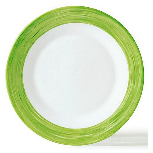 Тарелка d=254 мм. зеленый край Браш /6/