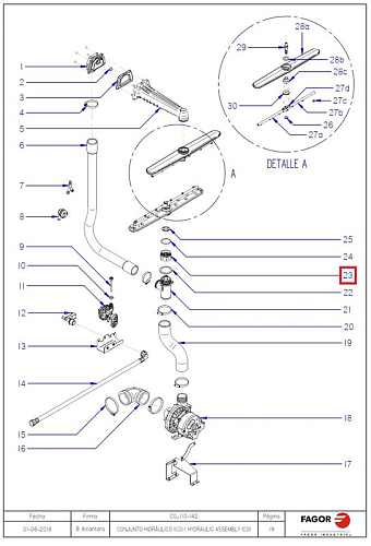 Адаптер 12150806 для машины посудомоечной т.м. FAGOR, серии CO