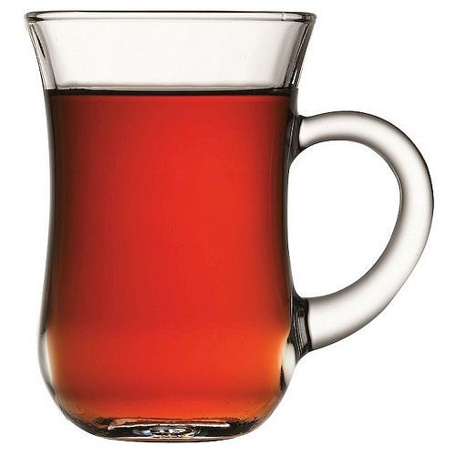 Стаканчик для чая 145 мл. с ручкой закален. d=65, h=93 мм Бейзик Б /12/