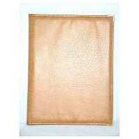 Папка-меню 32,5*24 кож.зам.-шелк бежевая съемные файлы