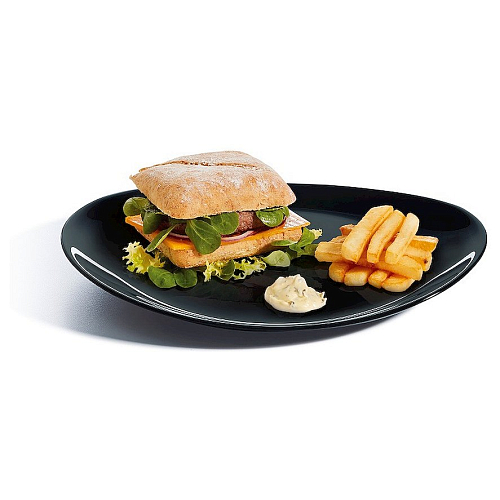 Блюдо для стейка l=300*260 мм. Эволюция Блэк /6/12/