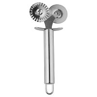 Нож для теста 17,5 см. d=3,8 см. нерж. двойной, ручка нерж. Abert /1/12/