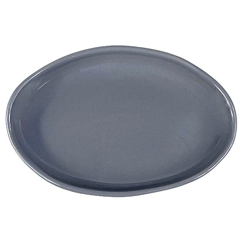 Блюдо овальное 190*130 мм. Серый, форма Крафт волнистый край Bonna /1/6/
