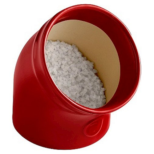 Солонка 0,28 л. d=127 мм. h=135 мм. профессиональная красная керам Emile Henry /1/2/