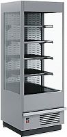 Витрина холодильная Полюс FC20-07 VM 0,6-2 (Carboma Cube 1930/710 ВХСп-0,6) (9006-9005 цвет серо-черный)
