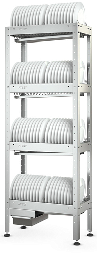 Стеллаж для тарелок Atesy СКТ-С- 600-02-Н (СКТ-1/600)