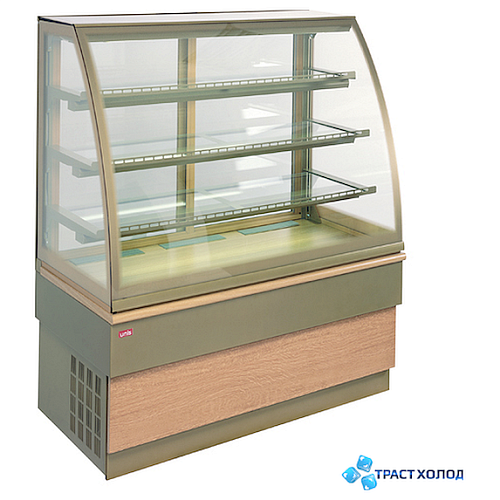 Витрина тепловая UNIS Georgia III 150 double glass, gold