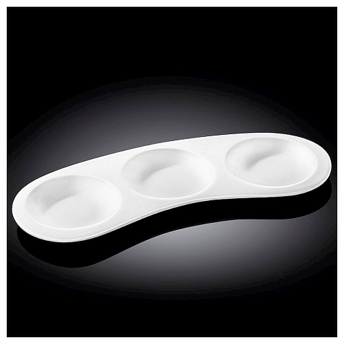 Менажница 3-х секц. 250*85 мм. Wilmax /6/48/