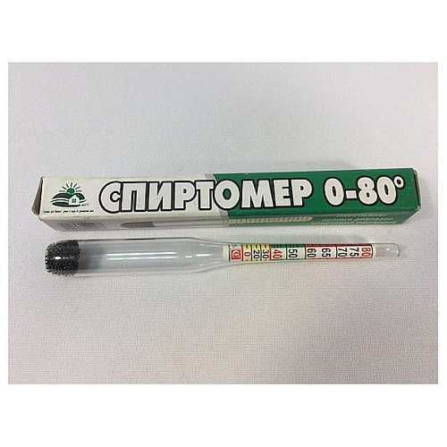 Ареометр для спирта от 0-80 градусов /1/